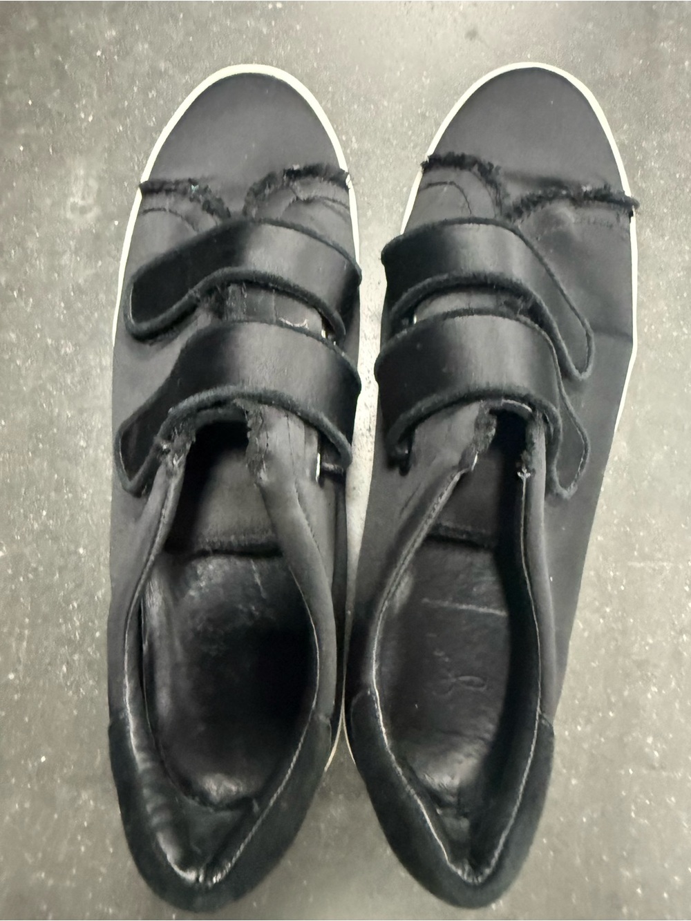 Joie Womens DIATA Black Satin Strap Flat Sneakers Shoes Sz 39/9 $228 - Picture 9 of 11